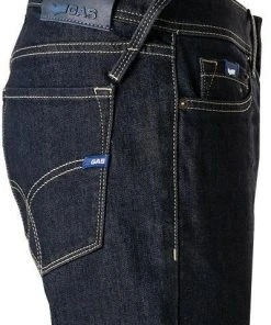 Bestpreis 🔥 GAS Jeans 351380 030879/WZ08 Jeans Albert, Slim Fit, Baumwoll-Stretch 12oz, Dunkelblau, Indigo 🤩 -Jeans Verkaufsgeschäft 369712 norm3