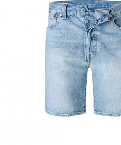 Aktion 💯 Levi's® 501 Hemmed Shorts island 36512/0102 Jeansshorts 501, Baumwoll-Stretch, Hellblau 🌟