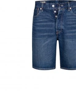 Bestes Angebot 😍 Levi's® 501 Hemmed Shorts Fire Goin 36512/0139 😀 Jeansshorts 501, Baumwoll-Stretch 12,25oz, Dunkelblau ❤️