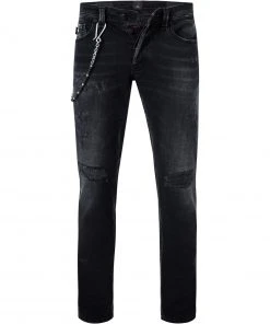 Billig 🎉 tramarossa 21UB51980/19-80/D394/BLACKDESTROYED Jeans, Slim Fit, Baumwoll-Stretch, Black destroyed ⌛