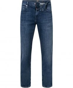 Blitzangebot ✔️ 7 for all mankind Slimmy dark blue JSMSB28RDB 💯 Jeans Slimmy, Baumwoll-Stretch, Dunkelblau ✔️