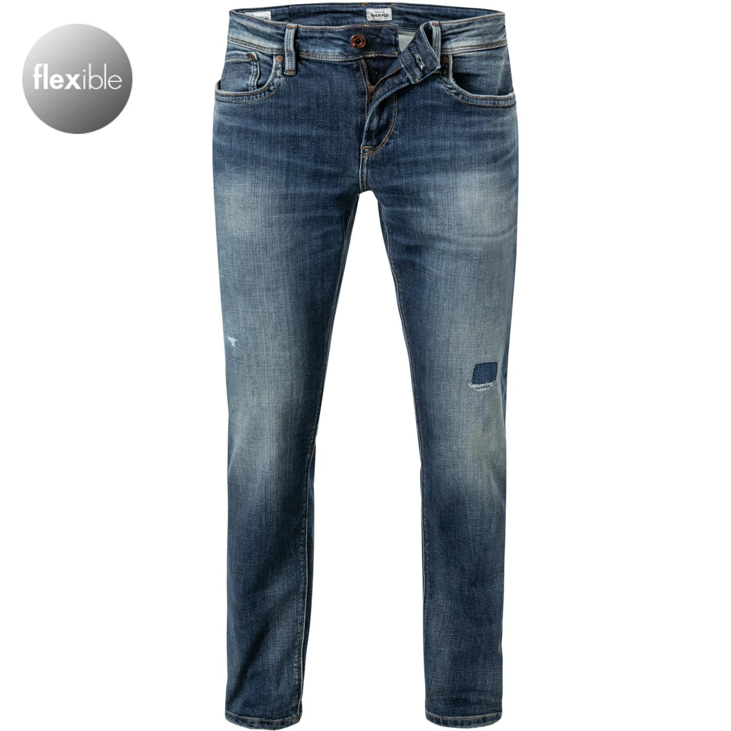 Brandneu 💯 Pepe Jeans Hatch PM200823RF4/000 Slim Fit, Baumwoll-Stretch Power Flex, Blau ✔️ 1 Brandneu 💯 Pepe Jeans Hatch PM200823RF4/000 Slim Fit, Baumwoll-Stretch Power Flex, Blau ✔️