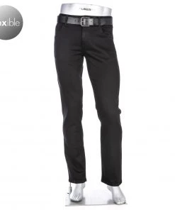 Brandneu 🔥 Alberto Modern Fit Stone-DS Dual FX 50091572/997 Jeans Stone, Baumwolle T400® 10oz, Schwarz 😀