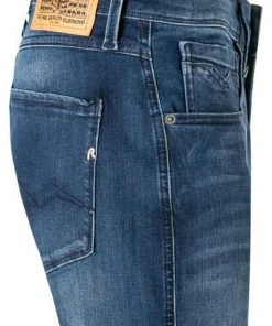 Großhandel 👏 Replay 🛒 Jeans Anbass M914Y.000.41A 90A/007 Slim Fit, Baumwoll-Stretch 10oz, Dunkelindigo ✨ -Jeans Verkaufsgeschäft 374065 norm3