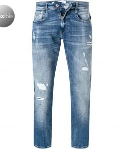 Bestpreis ✔️ Replay 🔥 Jeans Anbass M914Y.000.141 906/009 Slim Fit, Baumwolle T400 12oz, Blau 💯