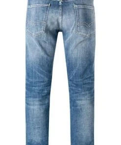 Bestpreis ✔️ Replay 🔥 Jeans Anbass M914Y.000.141 906/009 Slim Fit, Baumwolle T400 12oz, Blau 💯 -Jeans Verkaufsgeschäft 374068 norm2