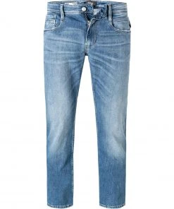 Aktion 🔔 Replay Jeans Anbass M914Y.000.573 950/009 Slim Fit, Bio Baumwoll-Stretch 10,5oz, Mittelblau , Mittelblau ❤️
