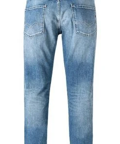 Aktion 🔔 Replay Jeans Anbass M914Y.000.573 950/009 Slim Fit, Bio Baumwoll-Stretch 10,5oz, Mittelblau , Mittelblau ❤️ -Jeans Verkaufsgeschäft 374070 norm2