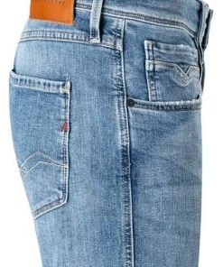 Aktion 🔔 Replay Jeans Anbass M914Y.000.573 950/009 Slim Fit, Bio Baumwoll-Stretch 10,5oz, Mittelblau , Mittelblau ❤️ -Jeans Verkaufsgeschäft 374070 norm3
