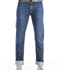 Besorgen ⌛ Alberto Bike Regular Fit Organic Den.61582381/890 🌟 Jeans Bike, Bio Baumwoll-Stretch 10oz, Navy ⭐