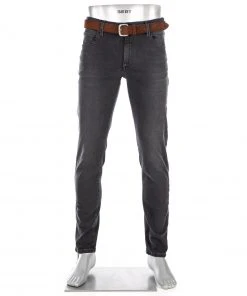 Schlussverkauf ⭐ Alberto Tapered Fit Robin Organic 39771381/995 🤩 Jeans Robin, Bio Baumwoll-Stretch 10oz, Anthrazit ⌛