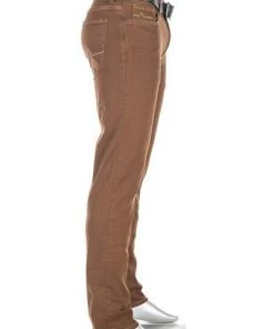 Auslauf ❤️ Alberto Regular Fit Pipe-DS Coloured 42471383/550 Jeans Pipe, Baumwolle T400® 9oz, Schokobraun 😉 -Jeans Verkaufsgeschäft 374545 norm2