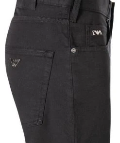 Bester Verkauf 🥰 EMPORIO ARMANI Jeans 8N1J45/1GN0Z/0999 Baumwoll-Stretch, Schwarz 😉 -Jeans Verkaufsgeschäft 374629 norm3