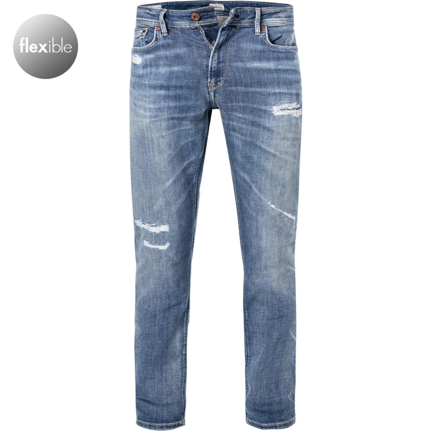 Aktion ✔️ Pepe ✨ Jeans Stanley PM201705RF5/000 Taper Fit, Baumwoll-Stretch, Mittelblau ✔️ 1 Aktion ✔️ Pepe ✨ Jeans Stanley PM201705RF5/000 Taper Fit, Baumwoll-Stretch, Mittelblau ✔️