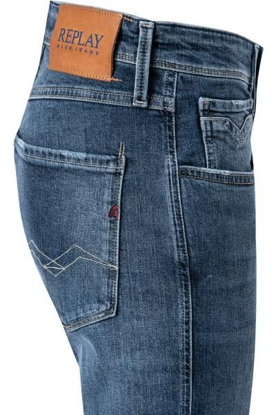 Angebote 👍 Replay Jeans Anbass M914Y.000.573 946/009 Slim Fit, Bio Baumwoll-Stretch, Mittelblau 🌟 3 Angebote 👍 Replay Jeans Anbass M914Y.000.573 946/009 Slim Fit, Bio Baumwoll-Stretch, Mittelblau 🌟 – Bild 3