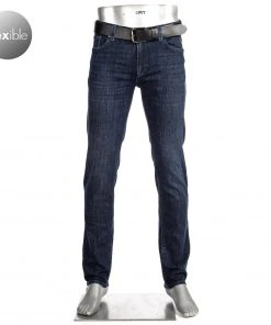 Angebote ✔️ Alberto Regular Fit Pipe DS Authentic 36271495/895 🔔 Jeans Pipe, Baumwolle T400® 11oz, Navy ❤️