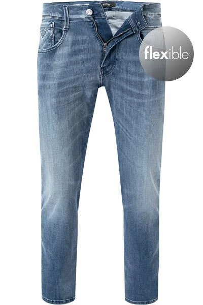 Bestpreis ✔️ Replay 🛒 Jeans Anbass M914Y.000.661 WI6/010 Slim Fit, Baumwoll-Stretch, Hellblau ✔️ 2 Bestpreis ✔️ Replay 🛒 Jeans Anbass M914Y.000.661 WI6/010 Slim Fit, Baumwoll-Stretch, Hellblau ✔️ – Bild 2