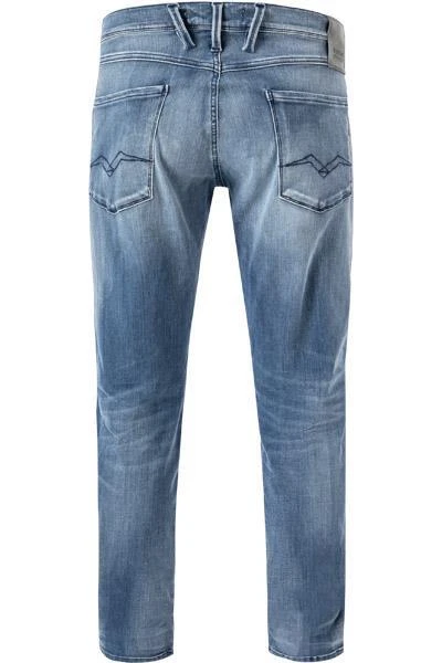 Bestpreis ✔️ Replay 🛒 Jeans Anbass M914Y.000.661 WI6/010 Slim Fit, Baumwoll-Stretch, Hellblau ✔️ 3 Bestpreis ✔️ Replay 🛒 Jeans Anbass M914Y.000.661 WI6/010 Slim Fit, Baumwoll-Stretch, Hellblau ✔️ – Bild 3