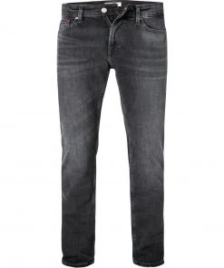 Neu ❤️ TOMMY 🥰 JEANS DM0DM11143/1BZ JEANS. Slim Fit, Baumwoll-Stretch, Schwarz 🔥