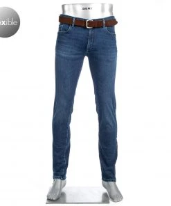 Bester Verkauf 🎁 Alberto Regular Fit Pipe DS Dual FX 57371486/880 Jeans Pipe, Baumwolle T400® 10oz, Dunkelblau ✨