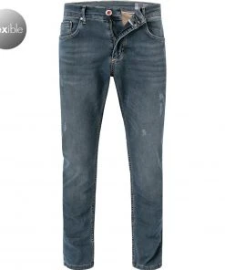 Aktion 😍 Daniel Hechter Jeans 26060/112357/660 Slim Fit, Baumwoll-Stretch, Blau-braun meliert, Blau 💯