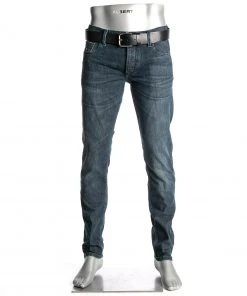 Blitzangebot 👍 Alberto Tapered Fit Slipe Japan Denim 69491468/849 Jeans Slipe, Baumwolle 11,5oz, Indigo ⭐