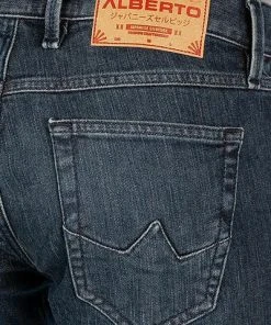 Blitzangebot 👍 Alberto Tapered Fit Slipe Japan Denim 69491468/849 Jeans Slipe, Baumwolle 11,5oz, Indigo ⭐ -Jeans Verkaufsgeschäft 377999 norm6