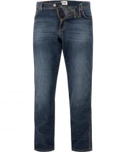 Billig 🎉 Wrangler Texas Vintage Tint medium denim W12183947 Jeans Texas, Regular Fit, Baumwoll-Stretch, Tintenblau 👏
