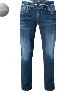 Großhandel ✔️ Replay Jeans Anbass M914Y.000.661 WI2/007 Slim Fit, Baumwoll-Stretch, Dunkelblau 😀