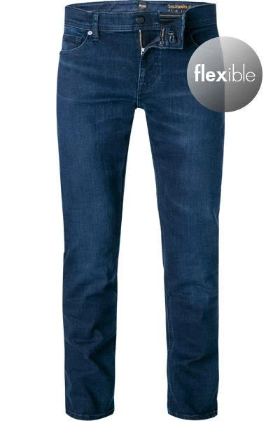 Top 10 ✨ BOSS 💯 Jeans Delaware 50458351/409 Slim Fit, Baumwoll-Stretch, Dunkelblau ✔️ 2 Top 10 ✨ BOSS 💯 Jeans Delaware 50458351/409 Slim Fit, Baumwoll-Stretch, Dunkelblau ✔️ – Bild 2