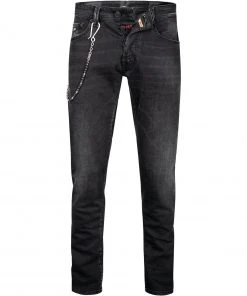 Coupon 🔔 tramarossa 21UB51980/19-80/D394/BLACKBLACKUSED Jeans, Slim Fit, Baumwoll-Stretch, Black used 🔔