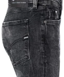 Rabatt ⌛ GAS 🎉 Jeans 351380 031092/WB49 Slim Fit, Baumwolle T400® 10,25 oz, Schwarz , Schwarz ⌛ -Jeans Verkaufsgeschäft 381358 norm3
