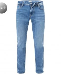 Bester Verkauf ✨ Pepe 😍 Jeans Stanley PM206326WR3/000 Taper Fit, Baumwoll-Stretch, Mittelblau ⭐