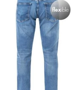 Bester Verkauf ✨ Pepe 😍 Jeans Stanley PM206326WR3/000 Taper Fit, Baumwoll-Stretch, Mittelblau ⭐ -Jeans Verkaufsgeschäft 382151 norm2
