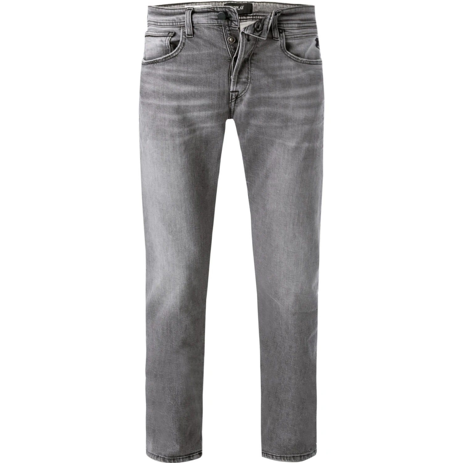 Billig ✨ Replay 🧨 Jeans Grover MA972.000.573BQ01/096 Straight Fit, Baumwoll-Stretch, Grau ⭐ 1 Billig ✨ Replay 🧨 Jeans Grover MA972.000.573BQ01/096 Straight Fit, Baumwoll-Stretch, Grau ⭐