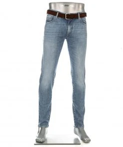 Angebote 🎉 Alberto Slim Fit Slim Organic Denim 70571381/810 Jeans, Bio Baumwoll-Stretch, Hellblau ✔️