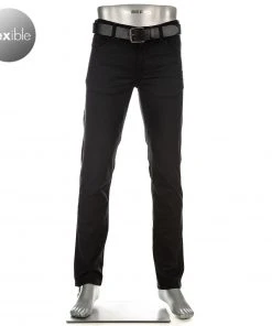 Angebote 🔥 Alberto Regular Fit Pipe PBJ DS 68671965/999 Jeans Pipe, Baumwolle T400, Kohlschwarz 🔔