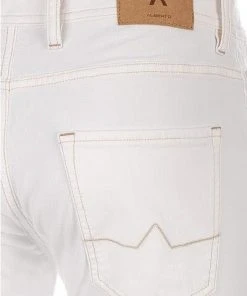 Billig ❤️ Alberto Slim Fit Slim White Denim 70571390/110 Jeans, Baumwoll-Stretch, Weiß ⌛ -Jeans Verkaufsgeschäft 384558 norm6