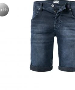 Coupon 😍 MUSTANG Jeansshorts 1012670/5000/943 Jeansshorts Chicago, Regular Fit, Baumwoll-Stretch, Blaugrau, Anthrazit 👏
